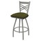Holland Bar Stool Co 25" Swivel Counter Stool, Nickel Finish, Graph Parrot Seat X820 - alternate 1